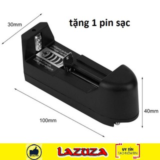 CỤC SẠC PIN 3V7, 4V2 LOẠI 1 (tặng kèm 1 pin sạc)
