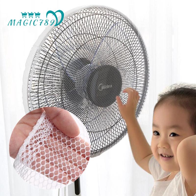 Vải lưới bọc quạt chống bụi có dây rút bảo vệ an toàn cho bé B028 hình thú