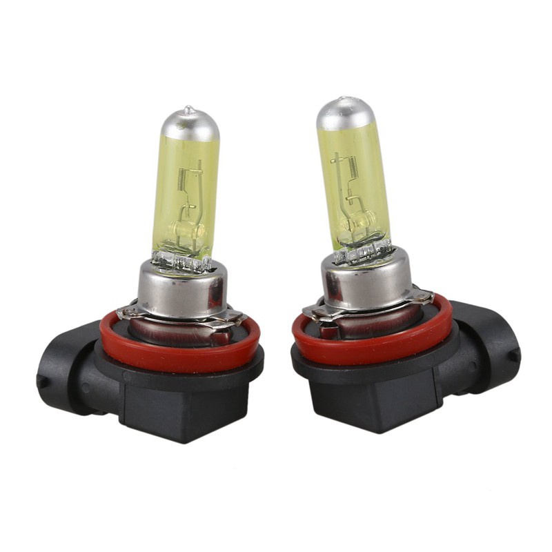 Set 2 Bóng Đèn Halogen H11 55w 3000k Ánh Sáng Vàng