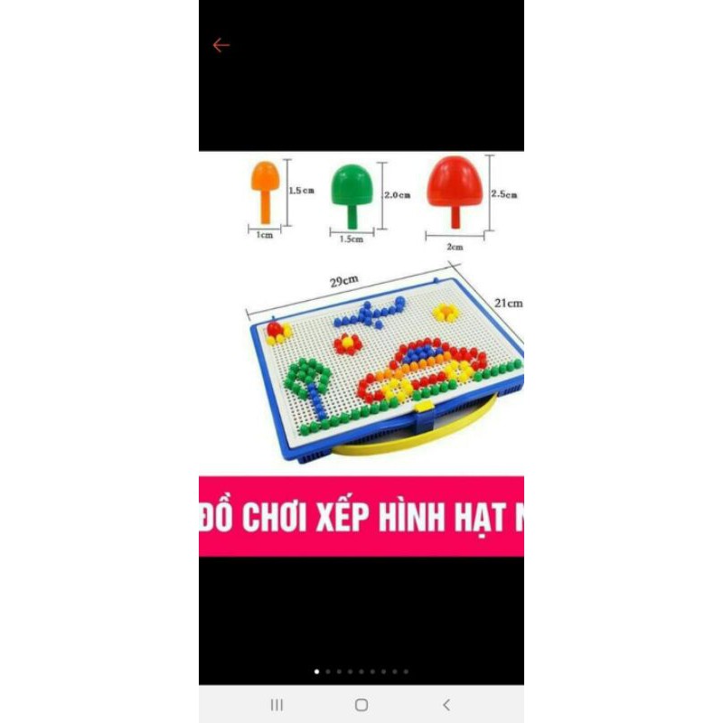 Cắm nấm sáng tạo tăng tập trung chú ý cho bé