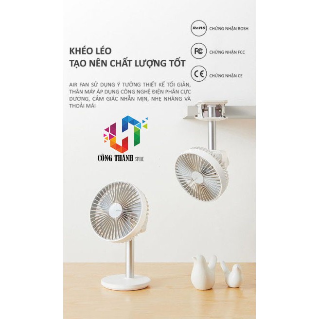 [Hàng Chính Hãng] Quạt mini tích điện để bàn làm việc F7A tiện lợi | BigBuy360 - bigbuy360.vn