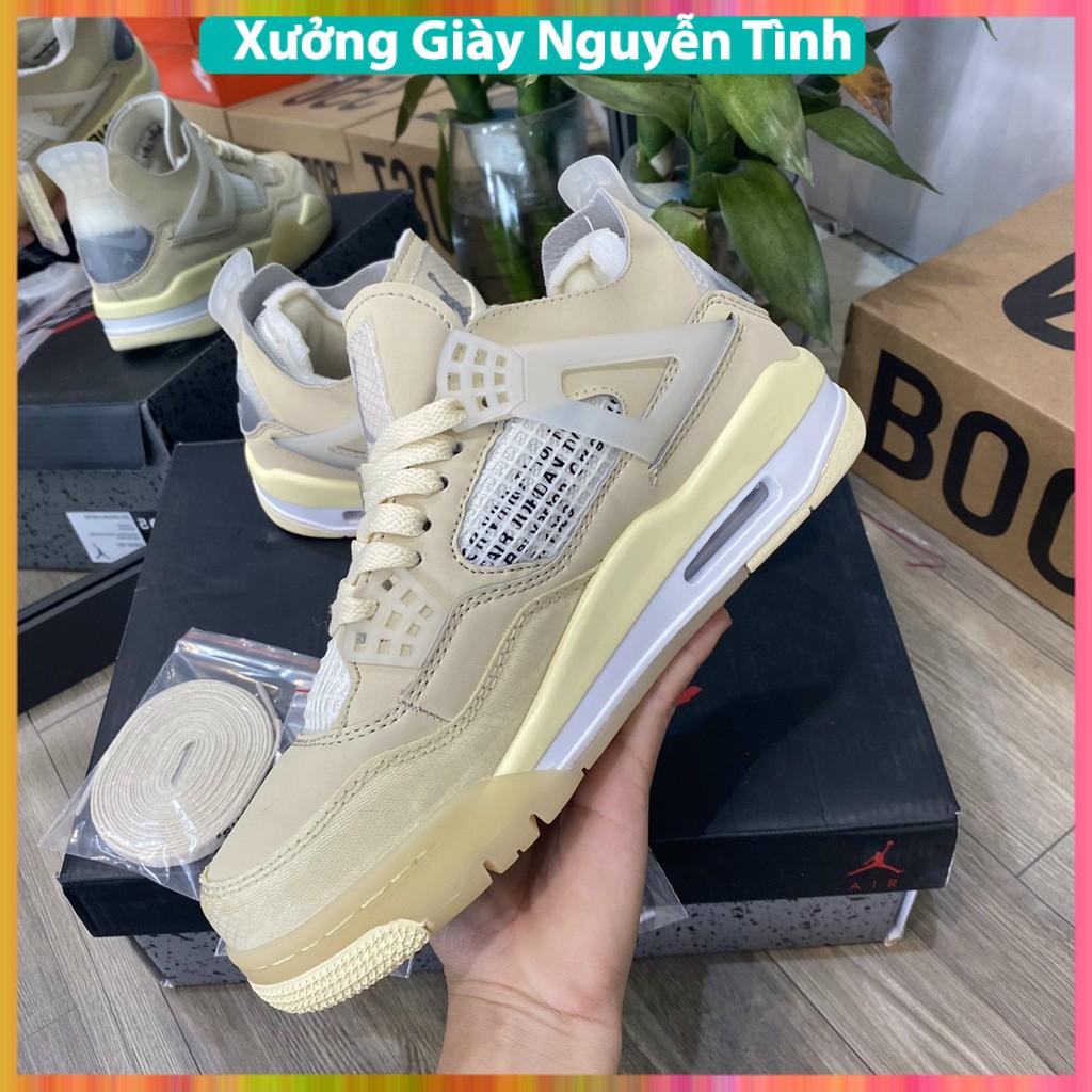 Giày Sneaker Jordan 4 Off White Full Box Full Phụ Kiện Freeship