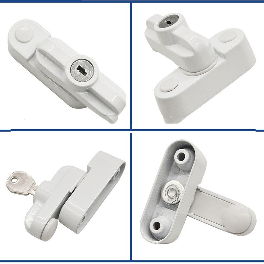 Ổ Khóa An Toàn Hình Chữ T Bằng Hợp Kim Kẽm Chống Trộm Kèm Chìa Khóa Tiện Dụng Cho Cửa Sổ Và Cửa Ra Vào 1
