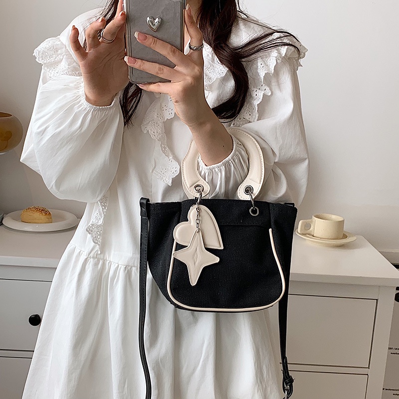 Túi Xách Bucket Vải Bạt Thời Trang Hè Hàng Mới Dành Cho Nữ 2022