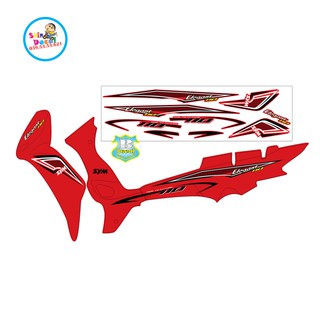 [SHIN DECAL] Tem xe elegant 110 dán xe đỏ