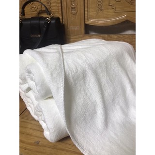 Khăn lau mặt spa siêu mềm mịn, thấm nước tốt, màu trắng
