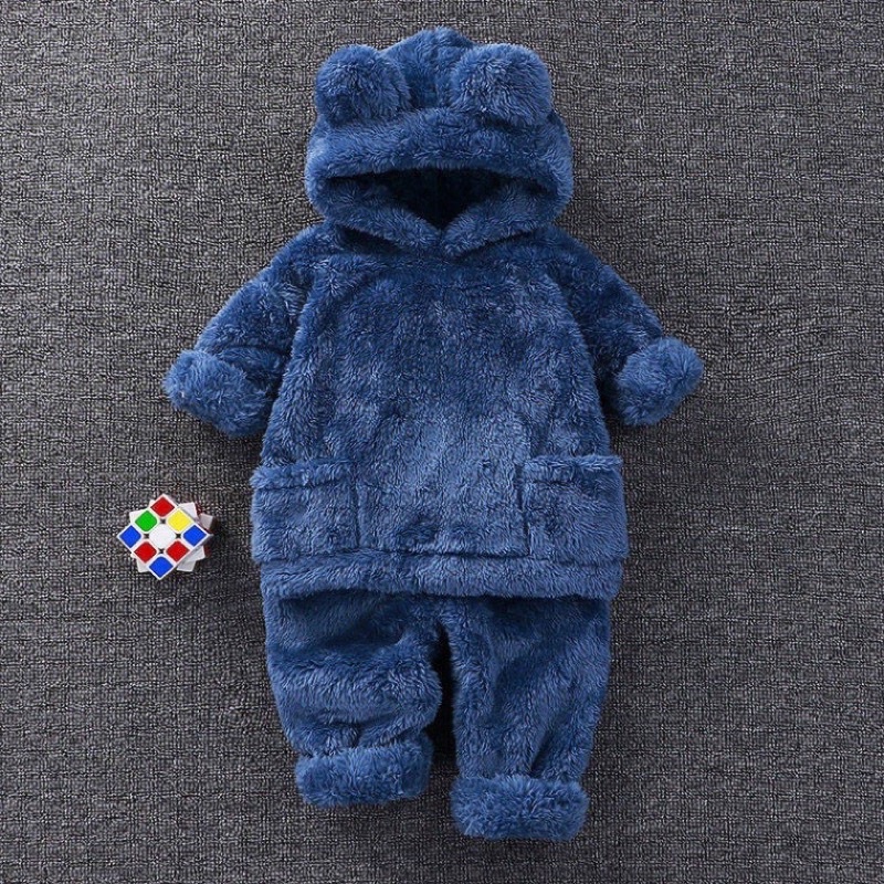 Bộ ngủ lông tai Gấu cho béFREESHIPBộ Đồ Ngủ Bằng Vải Nhung cho bé trai, bé gái hàng quảng châu