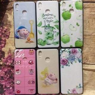 Ốp lưng Vivo Y91C viền dẻo lưng full bóng 4D dễ thương