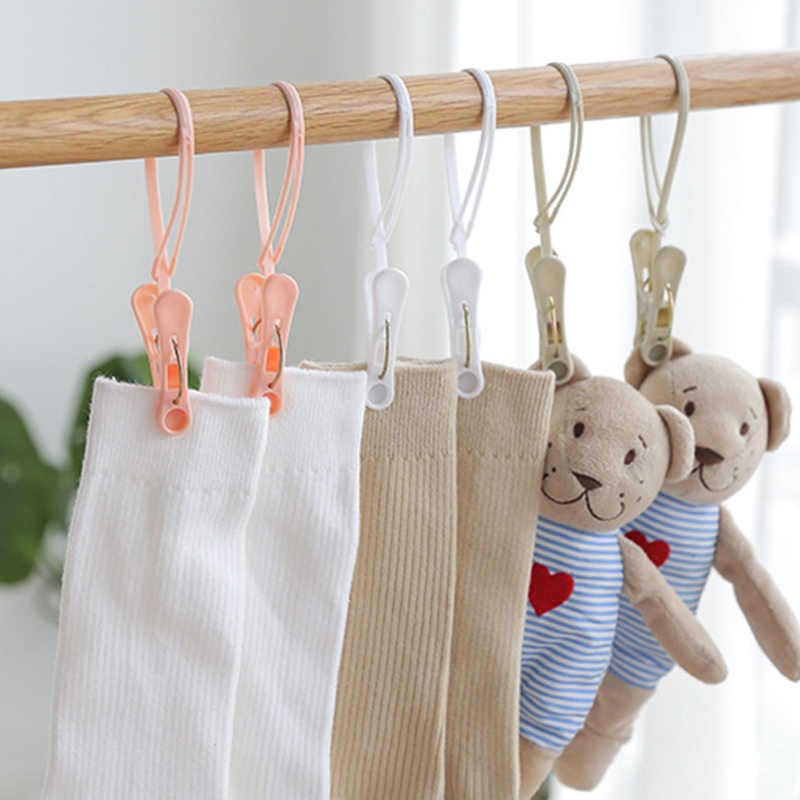 Set 12 Kẹp Phơi Quần Áo Kèm Dây Nhựa