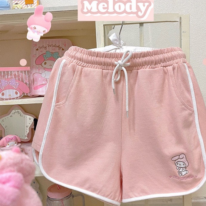 Quần Short Thể Thao Ống Rộng Phong Cách Nhật Hàn Dễ Thương Cho Nữ