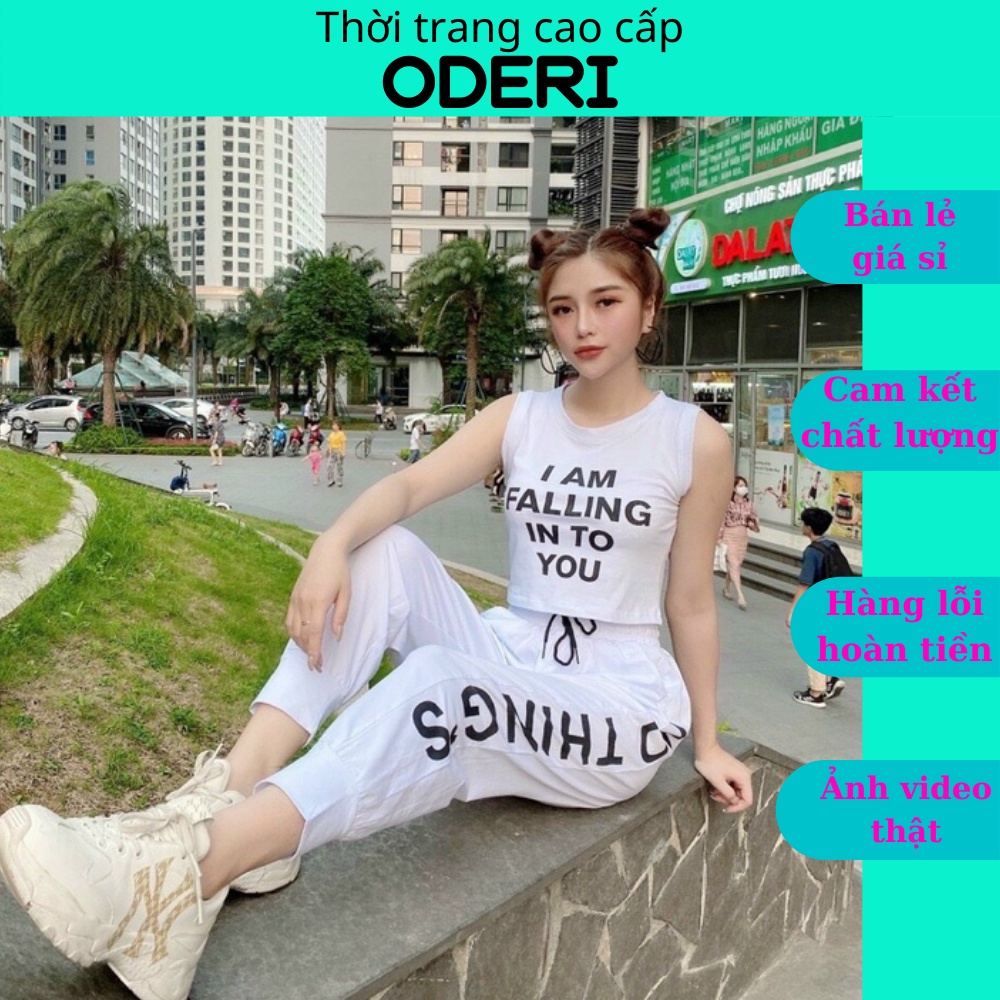 Đồ Tập GYM, Yoga Nữ, Bộ Quần Dài Áo Thun Joker 3 Lổ Hót Trend Oderi MS677