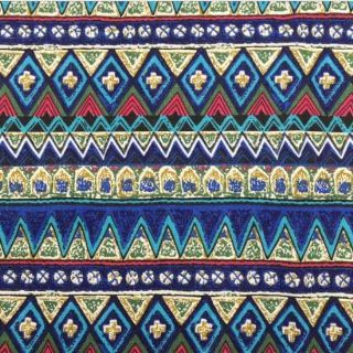 vải bố mẫu thổ cẩm xanh