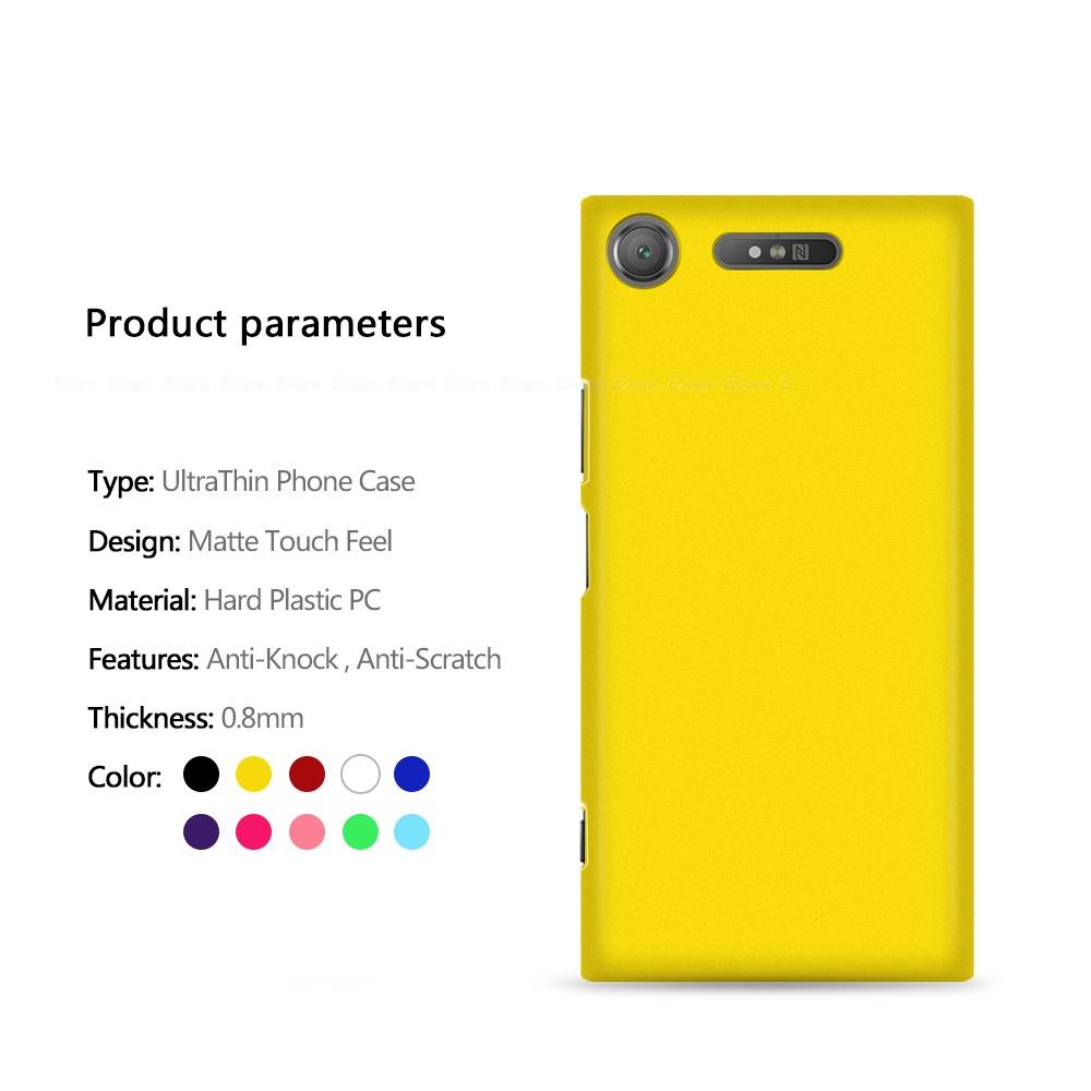 Ốp Điện Thoại PC Cứng Siêu Mỏng Mặt Nhám Cho Sony Xperia XZ3 X XZ1 XZ2 Compact Premium