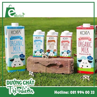 [NHIỀU VỊ] Thùng 24 Hộp Sữa Bò Hữu Cơ Koita  Không Chất Bảo Quản (200ml)