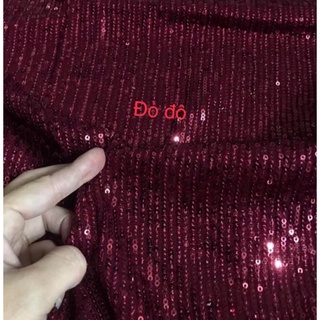 Chân váy kim sa dáng dài