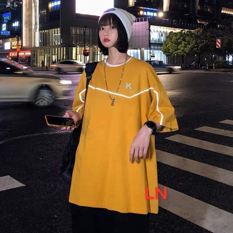 Áo logo chữ K phản quang viền ngực TH6