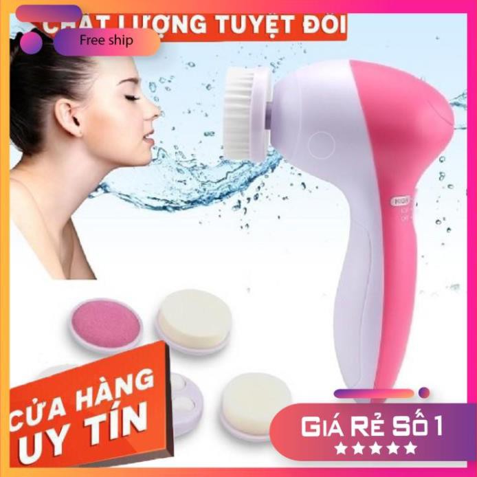 [Free Ship Hàng Loại 1] Máy Rửa Mặt Massage 5 in 1