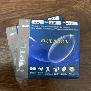 Tròng cận lọc ánh sáng xanh có hại siêu mỏng chống xước và phản quang