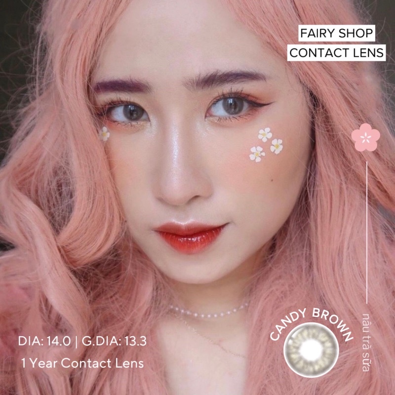 Kính Áp tròng Candy Brown - Lens Nâu Trà Sữa - FAIRY SHOP CONTACT LENS