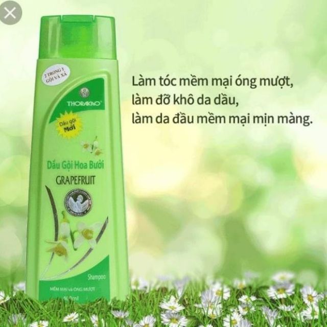 Dầu gội xả bưởi 2 trong 1 Thoracao 400ml kích thích mọc tóc