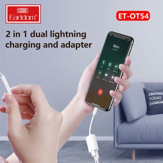 CÁP CHUYỂN LIGHTNING 2IN1 EARLDOM OT54