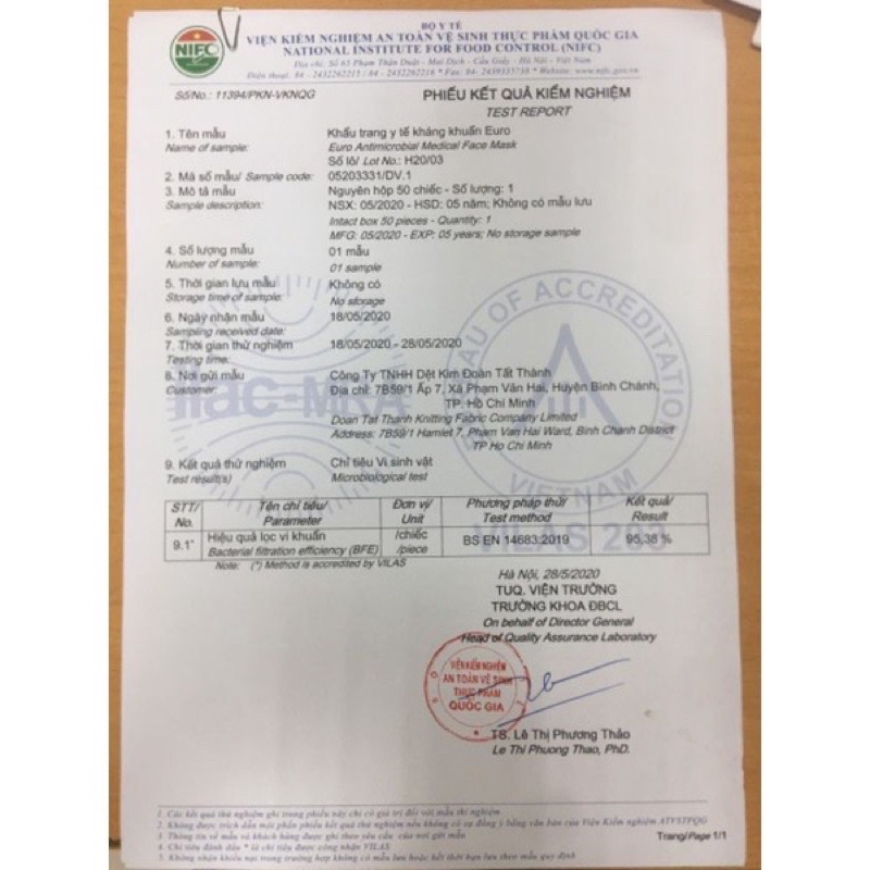 Khẩu trang Y tế 4 lớp Euro kháng khuẩn hộp 50 cái [ Chính hãng)
