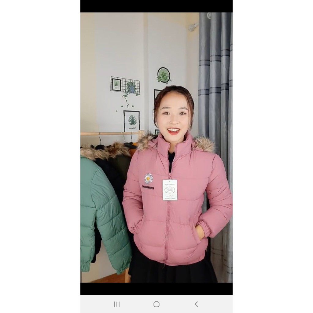 [ Rẻ vô địch ] Áo phao nữ dáng ngắn (áo phao hoa cúc ) | BigBuy360 - bigbuy360.vn
