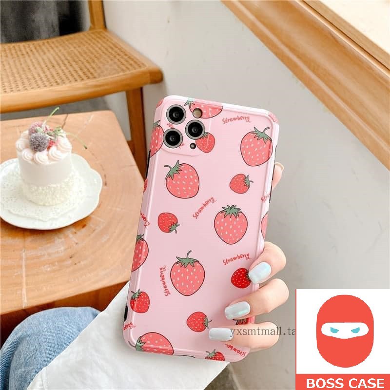 🌸Ốp lưng iphone🌸 Chống bẩn dâu tây cực xinh Full Ip 6-6s/6-6s-plus/7-8/7-8/7-8-plus/X-XS/XSMAX/11/11-pro/11-pro-max
