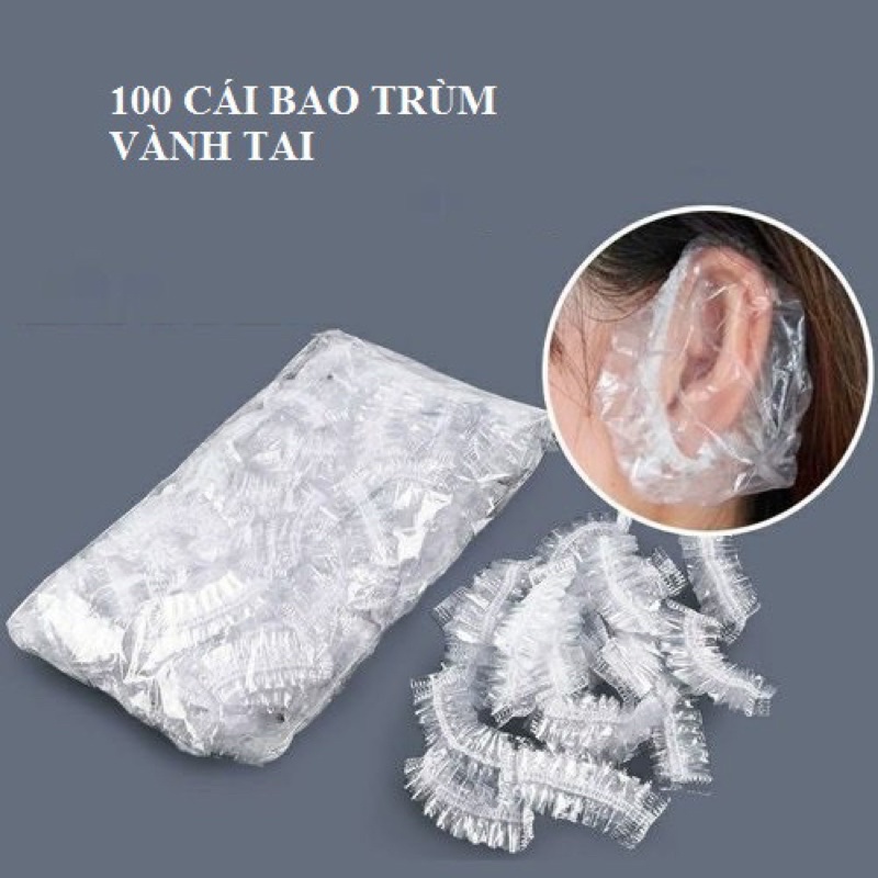 ❌ GIÁ SỈ ❌ 100 chiếc bịt tai, trùm vành tai có chun co giãn dùng khi làm hoá chất tóc, gội đầu, tắm