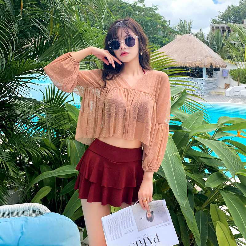 Set Đồ Tắm Phong Cách Hàn Quốc 2021 Cho Nữ | BigBuy360 - bigbuy360.vn