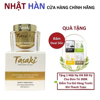 Kem Tasaki Vàng Dưỡng Trắng Da, Mờ Nám & Chống Lão Hóa Vàng Nano - Whitening Derma Repair Complex Cream SPF50/PA++ 25g