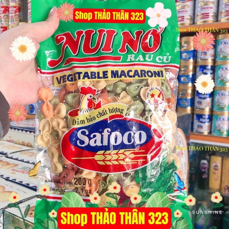 Date T3/2023- Nui Rau Củ Safaco Hình Nơ 200g