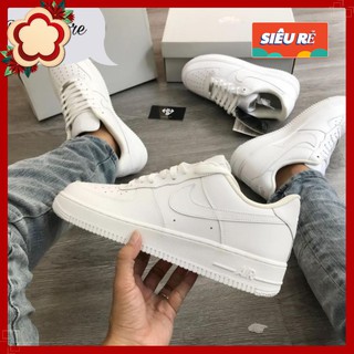 Giày af1 trắng ⚡xả hàng⚡ giày thể thao air force 1 trắng nam nữ full box bill 2021