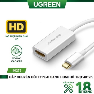 Cáp chuyển đổi USB Type C sang HDMI hỗ trợ 4K*2K Ugreen 40273 - Hàng Chính Hãng