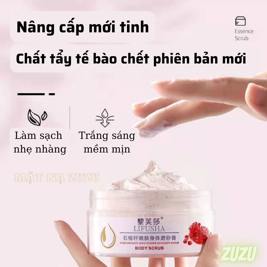 Tẩy Tế Bào Chết Toàn Thân, Tẩy Da Chết Chiết Xuất Lựu Giúp Làn Da Trắng Sáng Hương Thơm Ngọt Ngào WINK