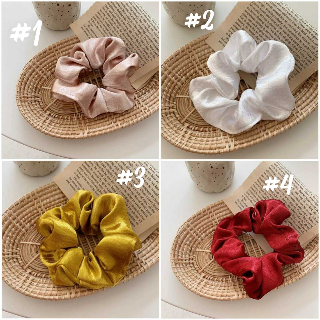 Chun vải buộc tóc scrunchies jennie
