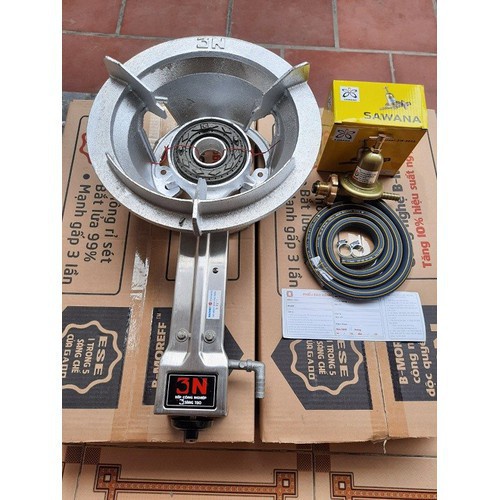 Bếp gas khè công nghiệp Musaki / Gado 3N Công suất mạnh, Lửa xanh, Bảo hành chính hãng 18 tháng