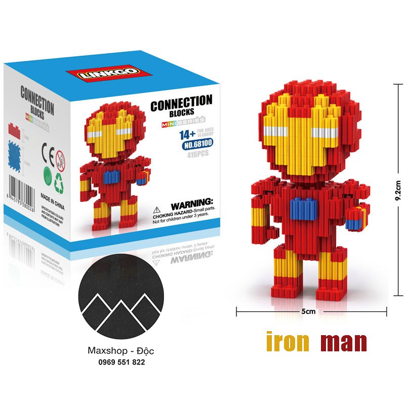 Mô hình, lego lắp ráp Marvel Advenge, mô hình ghép, mô hình hoạt hình anime cao cấp