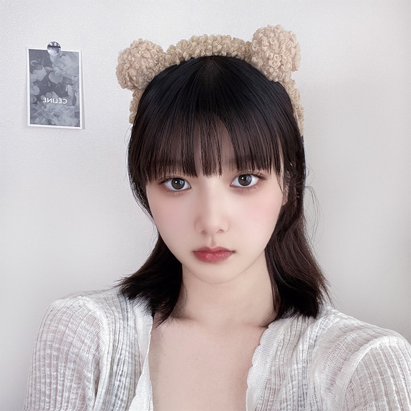 Băng Đô Cài Tóc Hình Tai Gấu Dễ Thương Ngọt Ngào