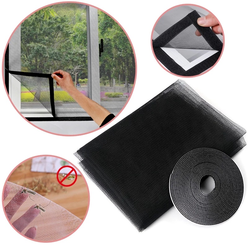 Lưới Dán Cửa Sổ Chống Muỗi / Côn Trùng Tiện Dụng Cho Nhà Bếp DIY
