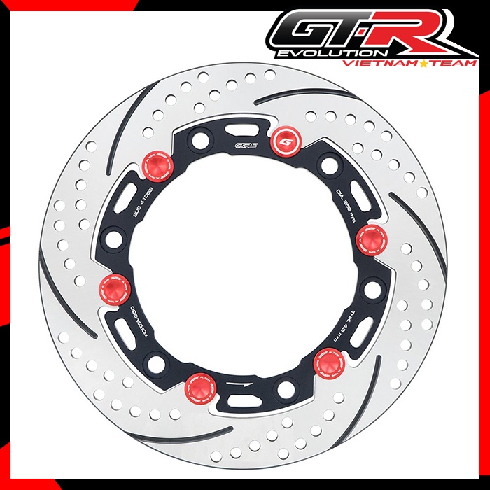 Đĩa trước dày 4.5mm / đường kính 256mm 6 lỗ ốc GTRS ADV350 SH350