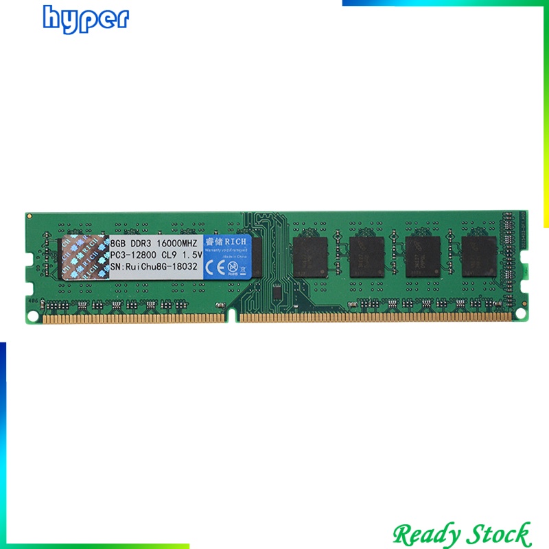 8G DDR3 PC3-12800U 1600MHz 240PIN DIMM AMD Motherboard Dedicated Memory RAM