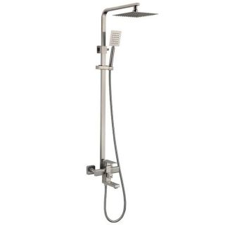 Bộ sen cây tắm nóng lạnh Inox 304 thân vuông
