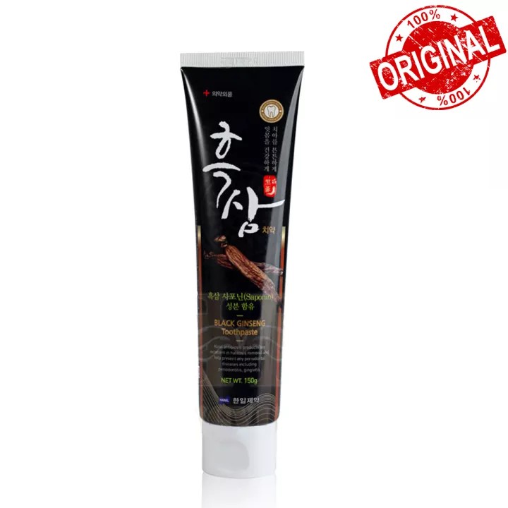 [CHÍNH HÃNG] Kem Đánh Răng Chiết Xuất Hắc Sâm Hanil Black Ginseng Toothpaste 150g Hàn Quốc