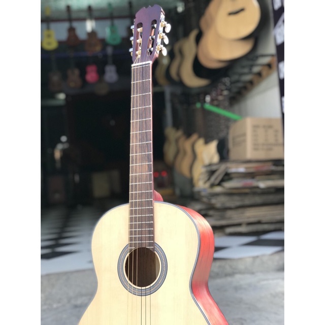 Đàn Ghita Classic ST.Real Guitar Sài Thành Mã ST-C3 gỗ Hồng Đào nguyên tấm