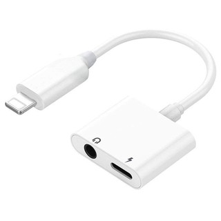 Lightning Jack Headphone Adapter Dongle Earphone Audio Adaptor for 8/8Plus 7/7Plus iPhone X/10 2 in