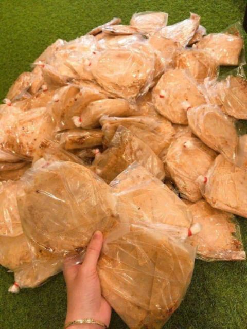 Bánh tráng xì ke siêu mỏng + muối nhuyễn tỏi phi