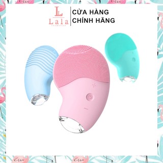 Máy massage rửa mặt đầu silicon mềm xóa mụn đầu đen Pritech