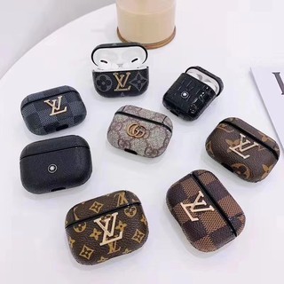 Vỏ bảo vệ hộp đựng tai nghe airpod bằng kim loại in logo Montblanc cổ điển sáng tạo