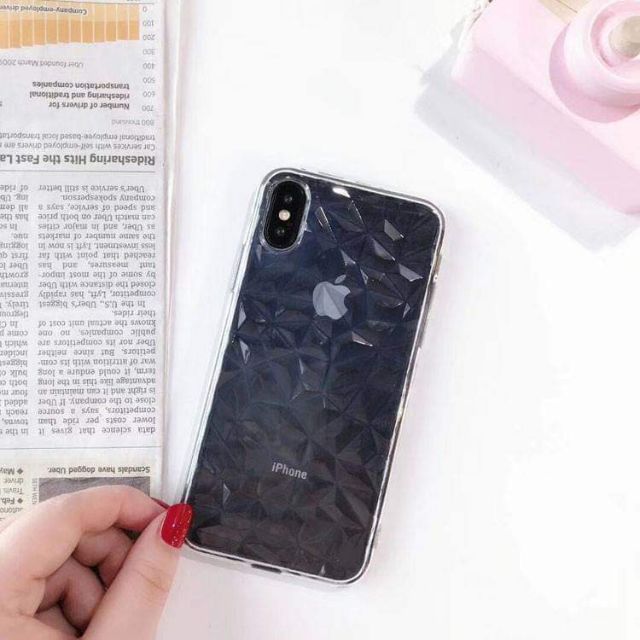 [ELMT20K Hoàn 20K Xu] < Giá Sỉ > Ốp lưng silicon vân đá kim cương chống sốc cho iPhone 6 đến iPhone XS Max